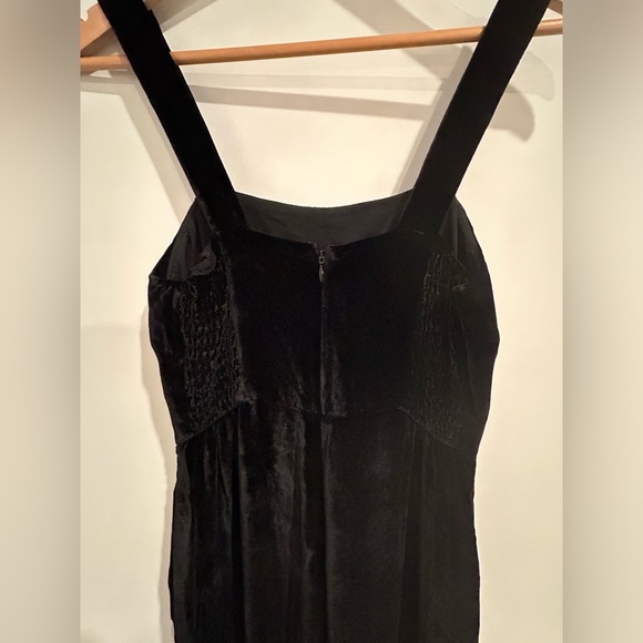 MADEWELL Crushed Velvet Black Jumpsuit, Size 00 - Picture 8 of 13
